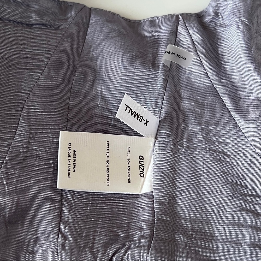 NWOT $295 Danielle Guizio Taffeta Corset Top in Lavender PerriwinkleMat Satin XS - Picture 8 of 9